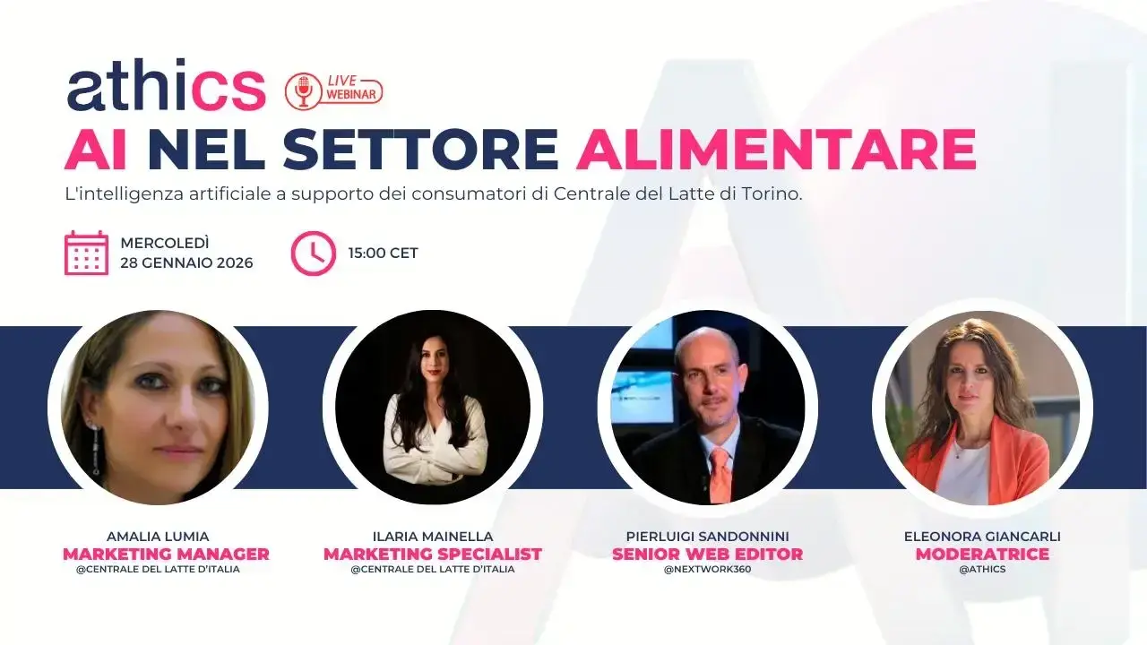 AI nella Food Industry: nuovo webinar Athics