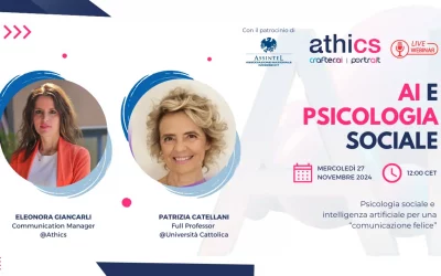 AI e Psicologia Sociale in un nuovo Webinar Athics